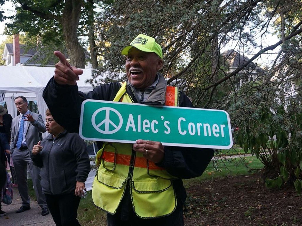 Alec's Corner Sign