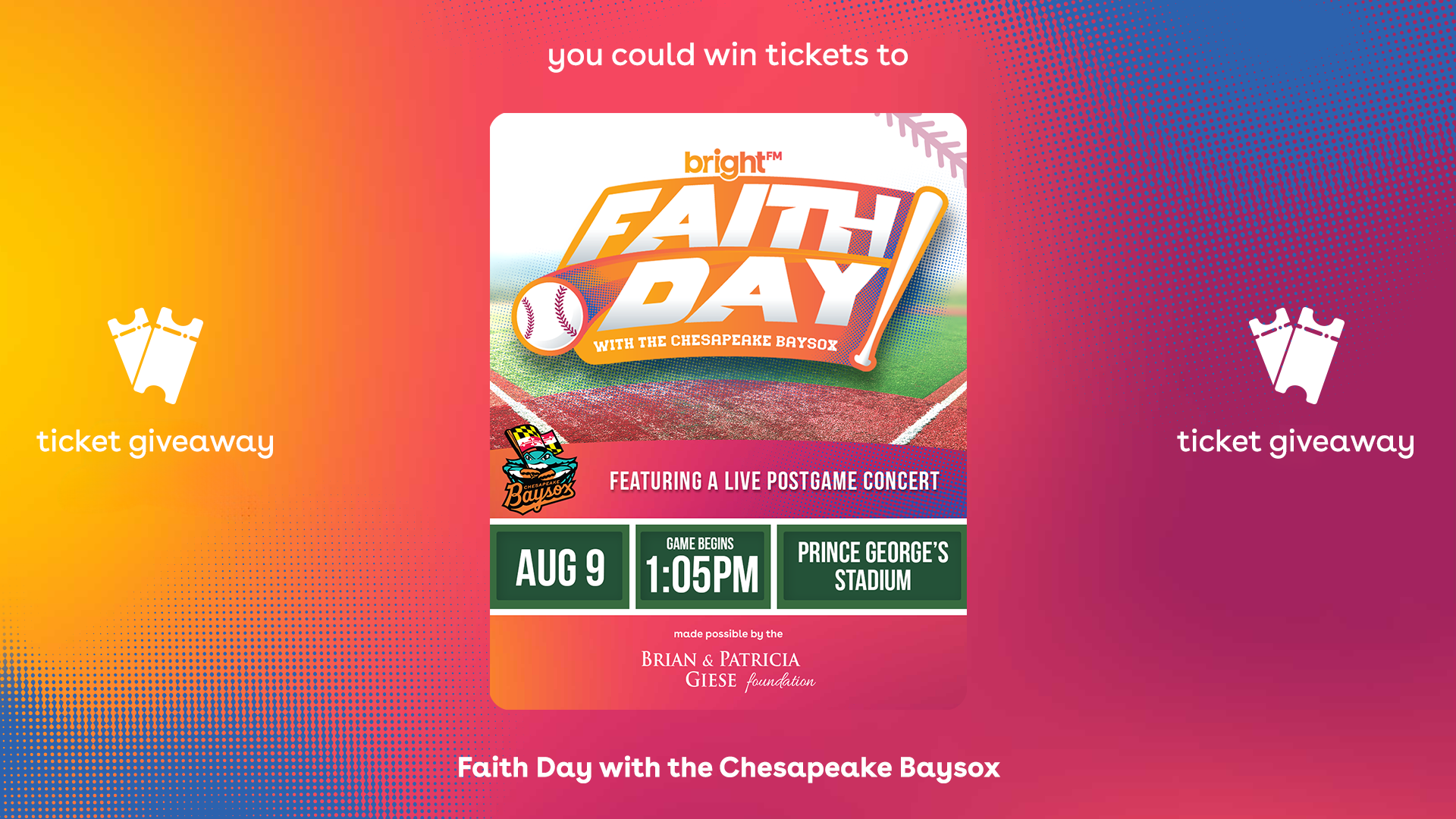 Baysox ticket Tuesday